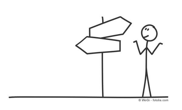 Wegweiser Entscheidung